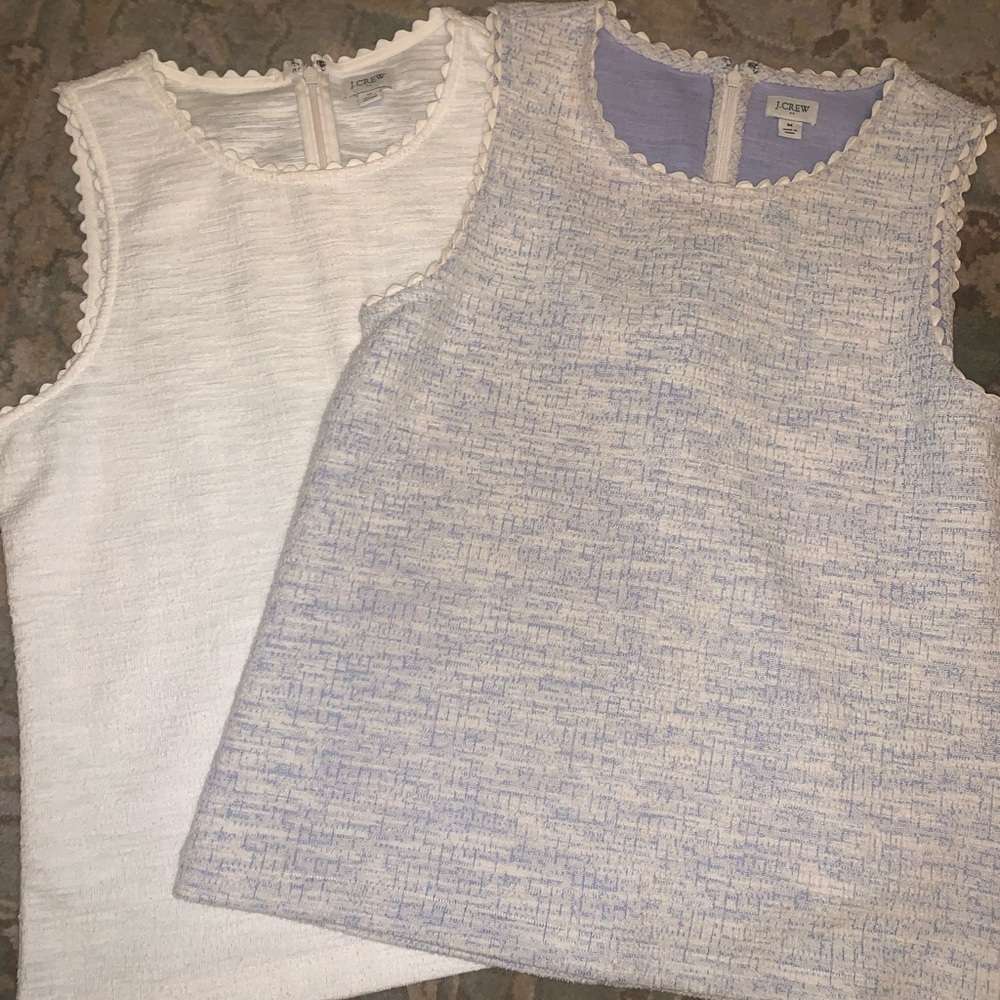 Bundle of 2 JCrew sleeveless tops. VGUC - Picture 2 of 4